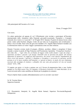 Letter to partecipants of May 25 ITA sf