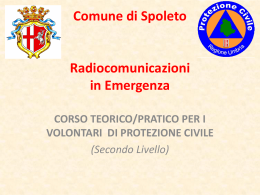 Corso avanzato radiocomunicazioni