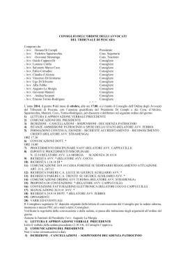09.10.2014 - Ordine degli Avvocati di Pescara