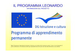 Presentazione del Programma Leonardo