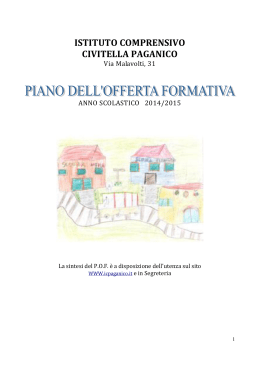 POF 2014-2015 - Istituto Comprensivo Civitella Paganico