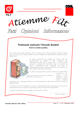 Atiemme Filt - FILT CGIL Lombardia
