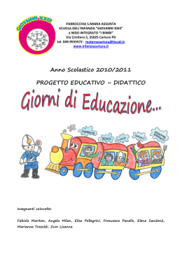Progetto educativo-didattico 2010-2011