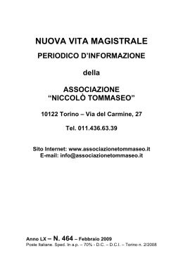 NVM 464 - Associazione Magistrale Niccolò Tommaseo