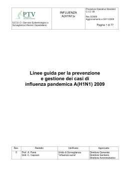 Linee Guida aggiornate al 30/11/2009 - SItI