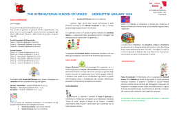 the international school of venice newsletter january 2014