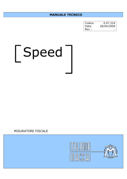 manuale speed