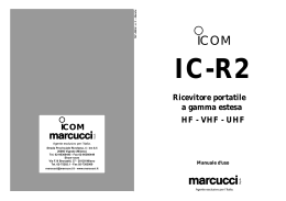 ICOM Ricevitore portatile a gamma estesa HF - VHF