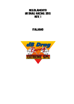 REGOLAMENTO dB DRAG RACING 2015 REV.1 ITALIANO