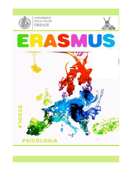Guida Erasmus Psicologia - Scuola di Psicologia