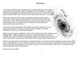 Premessa - Osservatorio Astrofisico di Arcetri