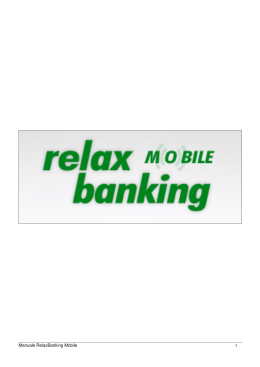 Manuale RelaxBanking Mobile