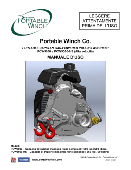 PCW5000, PCW5000-HS - Portable Winch Company