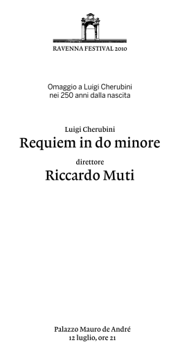Requiem in do minore Riccardo Muti
