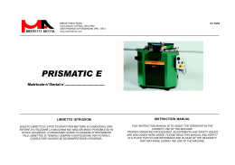 Istruzioni PRISMATIC E ed. 05.04 da matric.167 d.p65