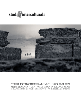 studi interculturali 1/2014 issn 2281-1273