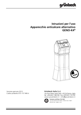Istruzioni per l uso GENO-K4 it