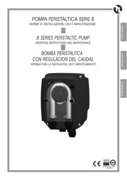 pompa peristaltica serie bb series peristaltic pump bomba