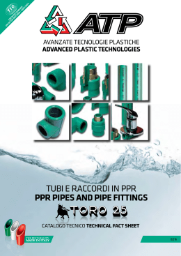 tubi e raccordi in ppr ppr pipes and pipe fittings