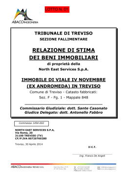 Scarica la perizia c.t.u. - Istituto Vendite Giudiziarie Treviso
