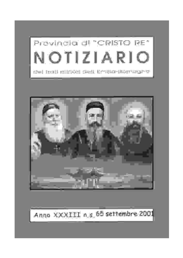 Frati Minori dell`Emilia-Romagna Notiziario - 1