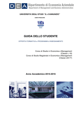 Guida 2015_2016 Def - Università degli Studi "G. d`Annunzio"