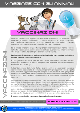 vaccinazio ni - ENPA Voghera