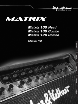 Matrix 100 Head Matrix 100 Combo Matrix 120 Combo