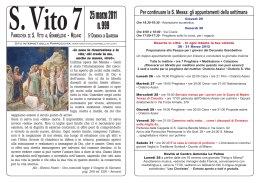 25 marzo 2011 n. 999 - Parrocchia San Vito al Giambellino