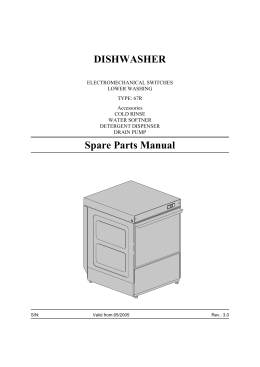 DISHWASHER Spare Parts Manual