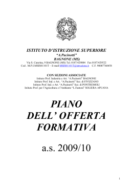 A.S. 2009/10 - IIS Pacinotti