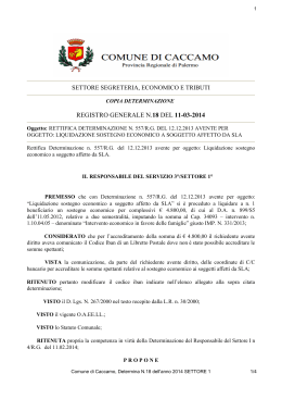 registro generale n.18 del 11-03-2014