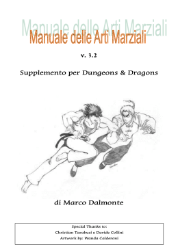 Manuale delle Arti Marziali - Dungeons & Dragons Mystara