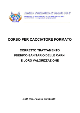 manuale carni - ATC Perugia 2