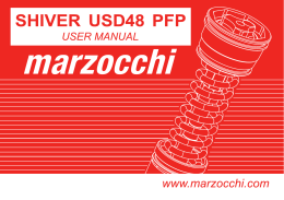 Manuale d`uso Marzocchi Shiver usd 48