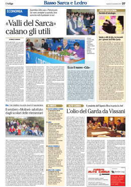 Articolo pubblicato su L`Adige il 23-11-2010