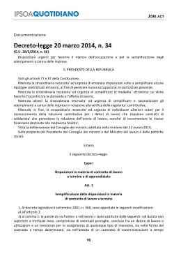 Decreto-legge 20 marzo 2014, n. 34