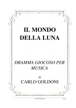 Il mondo della luna - Libretti d`opera italiani