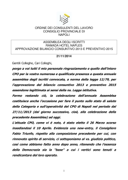 relazione presidente assemblea iscritti 21 novembre 2014