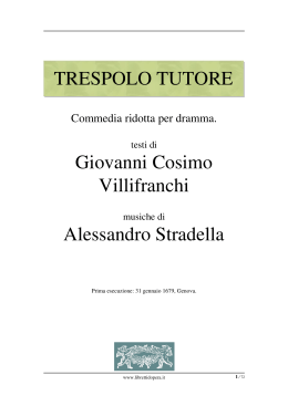 Trespolo tutore - Libretti d`opera italiani