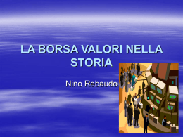 La storia della Borsa valori