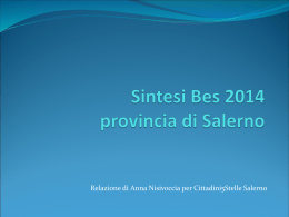 Sintesi Bes 2014 provincia di Salerno