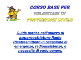 corso radio - Protezione Civile Carate Brianza
