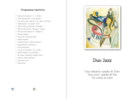 Duo Jazz - Marco Francesco Doria Terapeuta