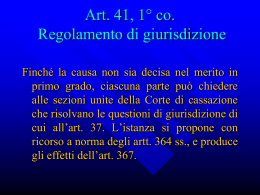 Universit&agrave; degli Studi del Molise Facolt&agrave; di Giurisprudenza