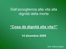 Il contenuto della dignit&agrave; umana