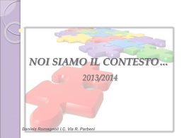 NOI SIAMO IL CONTESTO&hellip;