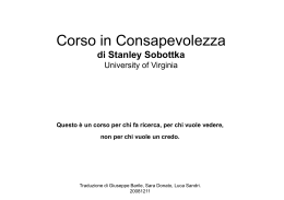Corso in consapevolezza (Stanley Sobottka