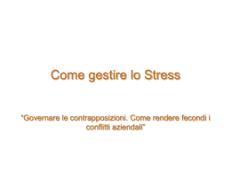 Dispensa stress - Provincia di Arezzo