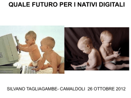 le slide di Silvano Tagliagambe